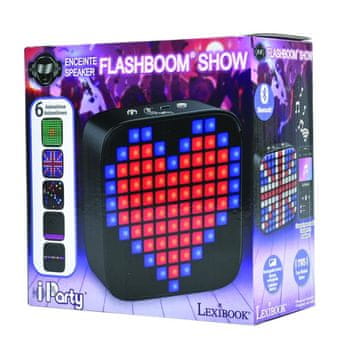 Alltoys Lexibook Bluetooth zvočnik iParty Flashboom Show z LCD zaslonom