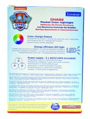 Alltoys Lexibook LED nočna lučka Tačke na patrulji Chase, 13 cm