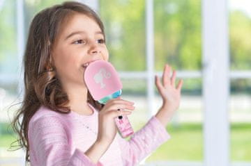Alltoys Lexibook Barbie brezžični karaoke mikrofon s svetlobnimi učinki