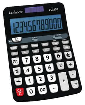 Alltoys Lexibook večnamenski 12-mestni kalkulator z osvetljenim zaslonom
