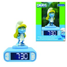 Alltoys Lexibook otroška budilka Smrkci s svetlečo figurico