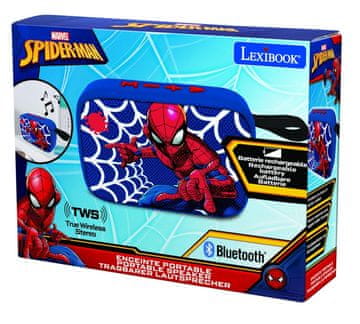 Alltoys Lexibook Bluetooth zvočnik Spiderman s tekstilno prevleko