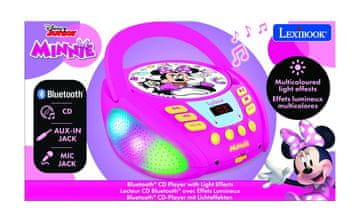 Alltoys Lexibook Minnie CD-predvajalnik z Bluetooth in svetlobnimi učinki