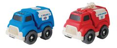 Alltoys Lexibook komplet dveh vozil – policijsko in gasilsko, bioplastika, 18 cm