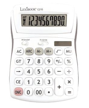 Alltoys Lexibook C210 10-mestni namizni kalkulator z nastavljivim zaslonom