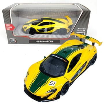 Sparkys Kovinski model McLaren P1 GTR 1:31 z zvočnimi in svetlobnimi učinki