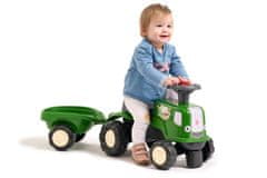 Alltoys Otroški poganjalec Falk Birdy Farm, traktor s prikolico, zelen