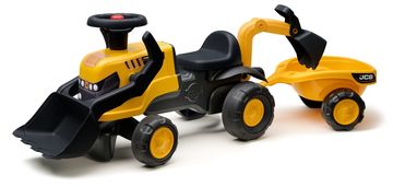 Alltoys Otroški poganjalec JCB s prikolico ter sprednjo in zadnjo žlico