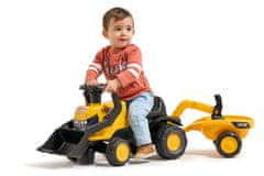 Alltoys Otroški poganjalec JCB s prikolico ter sprednjo in zadnjo žlico