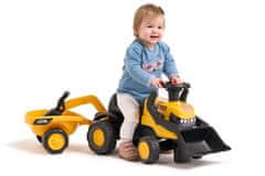 Alltoys Otroški poganjalec JCB s prikolico ter sprednjo in zadnjo žlico