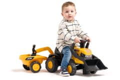 Alltoys Otroški poganjalec JCB s prikolico ter sprednjo in zadnjo žlico