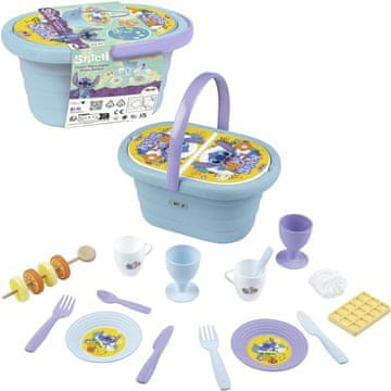 Smoby Smoby Stitch piknik košara z dodatki, 19-delni komplet