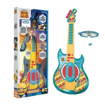 Alltoys Lexibook svetleča elektronska kitara Minioni z očali in mikrofonom