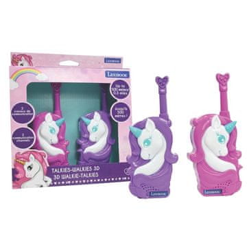 Alltoys Lexibook 3D otroške walkie-talkie Enorog, domet 500 m