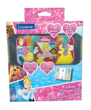 Alltoys Lexibook igralna konzola 2,5″ Disneyjeve princese, 150 iger