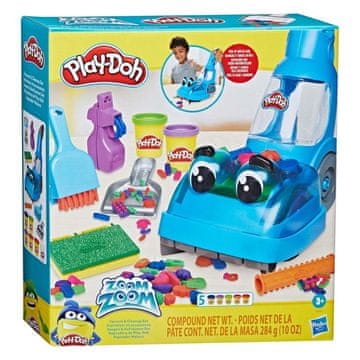 HASBRO Play-Doh interaktivni sesalnik s 5 lončki modelina in dodatki