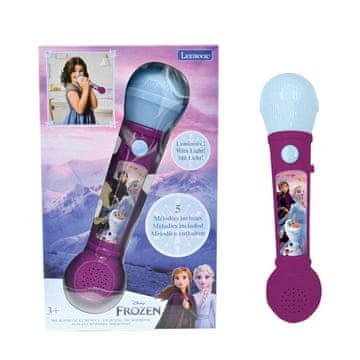 Alltoys Lexibook svetleči mikrofon Frozen z melodijami
