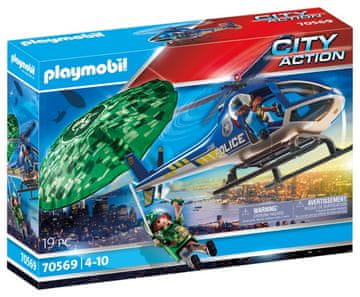 Playmobil Policijski helikopter – zasledovanje padalca