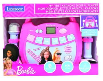 Alltoys Lexibook digitalni karaoke zvočnik Barbie z 2 mikrofonoma