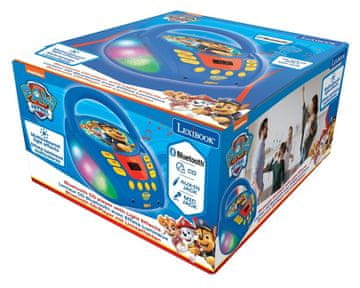 Alltoys Lexibook CD-predvajalnik Tačke na patrulji z Bluetoothom in lučkami