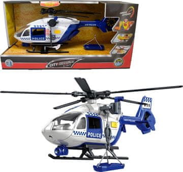 Sparkys Policijski helikopter City Service Car 1:12 z lučmi in zvoki