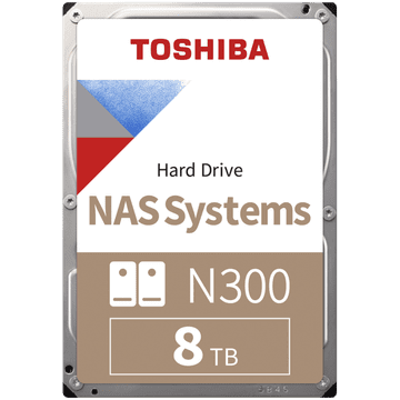 Toshiba N300 NAS 8TB CMR disk, 8.89cm (3.5"), SATA 6Gb/s, 7200 obratov/min