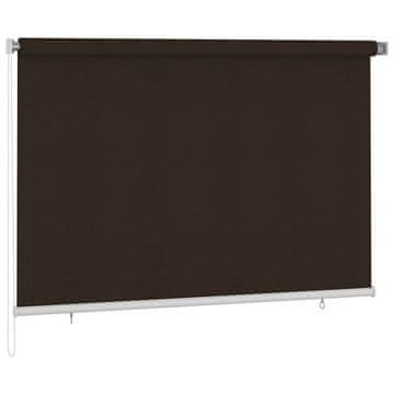 Vidaxl Zunanja rolo senčila 225 (Š) x 140 (V) cm rjave barve