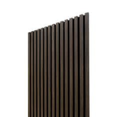 ALFISTYLE Akustický panel s dřevěnou dýhou - dekor ořech tmavý | 260 x 60,5 cm | AK005_LONG | ALFIstyle.cz