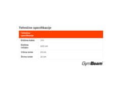 GymBeam Hitra kolebnica Black z nastavljivo 3 m jeklenico