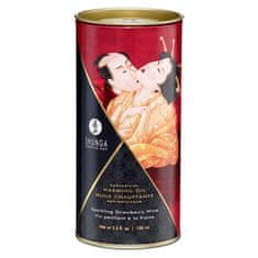 Shunga Afrodizično grelno olje Shunga - Sparkling Strawberry Wine, 100 ml