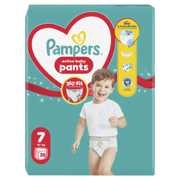 Pampers Pants hlačne plenice, Velikost 7, 15 kg+, 38 kosov
