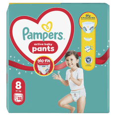 Pampers Active Baby Pants pleničke, velikost 8, 17+ kg, 32 kosov