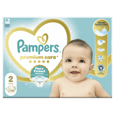 Pampers Premium Care plenice, velikost 2 (4-8 kg), 136 plenic