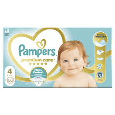 Pampers Premium Care plenice, vel. 4, 9 kg–14 kg, 104 kosov