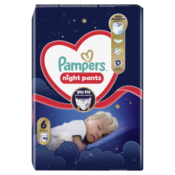 Pampers Night Pants hlačne plenice, velikost 6, 13-19 kg, 40/1