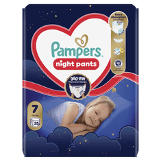 Pampers Night Pants hlačne plenice, velikost 7, 15+ kg, 35/1