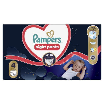 Pampers Night Pants hlačne plenice, velikost 4, 9-15 kg, 104/1