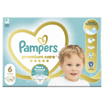 Pampers Premium Care plenice, velikost 6, 13-18 kg, 76/1