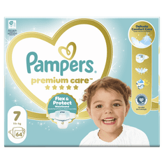Pampers Premium Care plenice, velikost 7, 15+ kg, 64/1