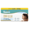 Pampers Aqua Soft Touch mokri robčki, 6 x 60 kosov