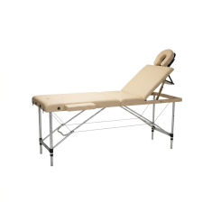 Inlea zložljiva masažna miza relax pro, tridelna z aluminijastimi nogami IN16-0013 BEIGE