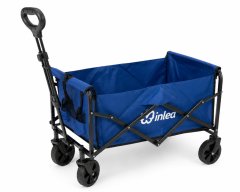 Inlea zložljiv transportni voziček TRAX LITE s 5-palčnimi kolesi - moder