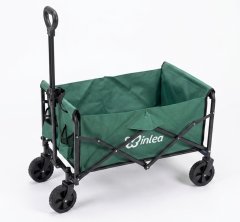 Inlea zložljiv transportni voziček TRAX LITE s 5-palčnimi kolesi - zelen