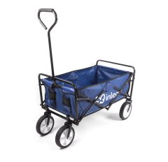 Inlea zložljiv transportni voziček TRAX LITE s 5-palčnimi kolesi - moder