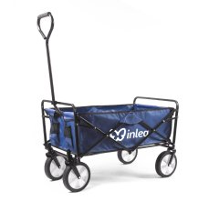 Inlea zložljiv transportni voziček TRAX LITE s 5-palčnimi kolesi - moder