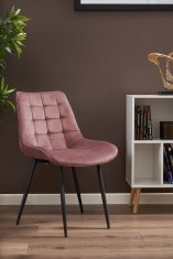 Inlea jedilniški stol 4 kosi ARDEN - rose gold