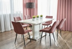 Inlea jedilniški stol 4 kosi ARDEN - rose gold