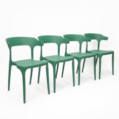 Inlea Jedilni stol DELANI, 4 kosa - zelena