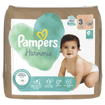 Pampers Harmonie plenice, velikost 3, 6–10 kg, 28 kosov