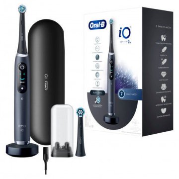 shumee iO Serija 9N Onyx JAS22 Smart električna zobna ščetka Black 408666 s etuijem